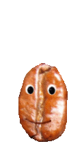 springende Kaffeebohne Gif-Animation