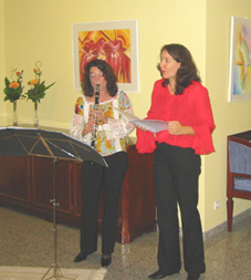 Dorothe Hermann (Klarinette), Nadja Salameh (Gesang)